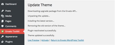 Envato Toolkit Guide For Automatic Theme Updates .